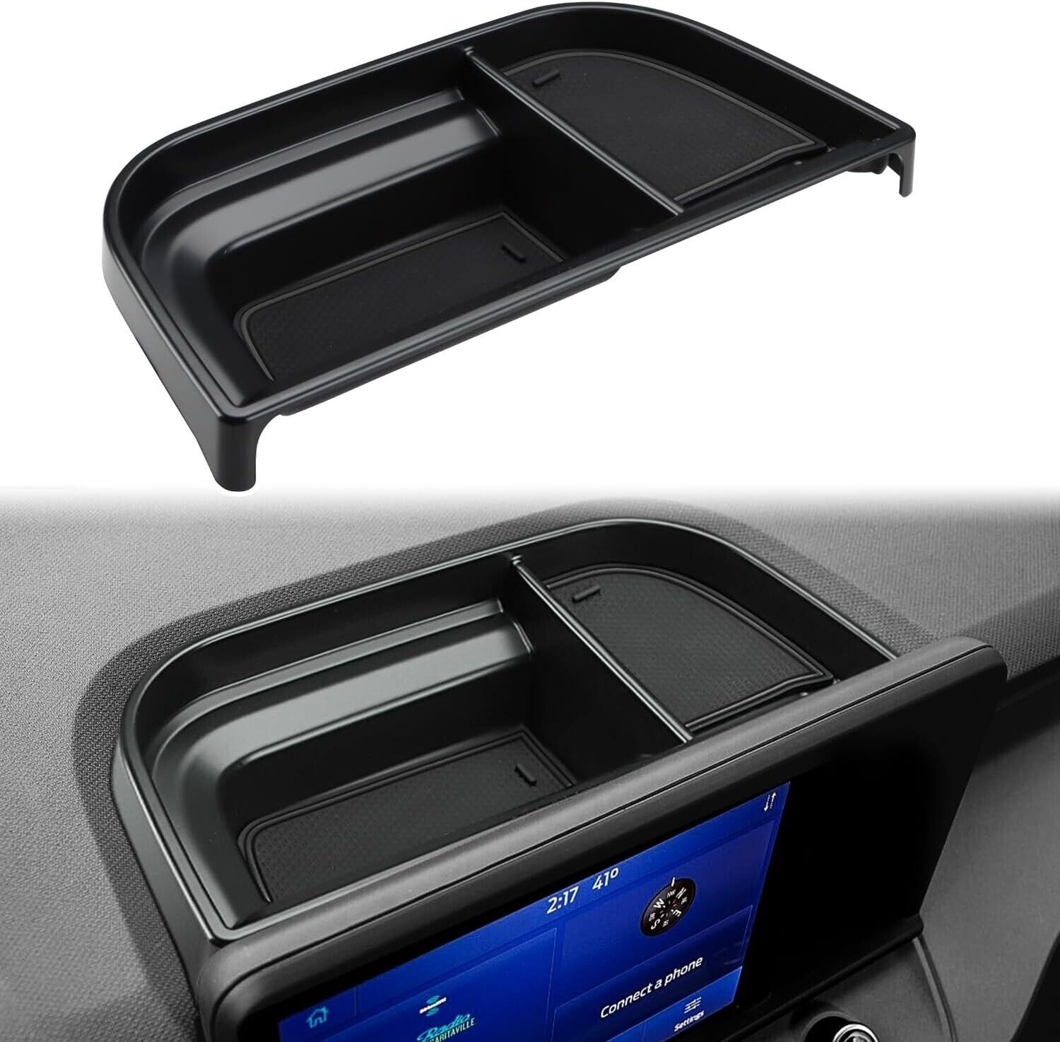 Auovo Dash Storage Tray for Ford Maverick 2024 2023 2022 Dashboard Accessories