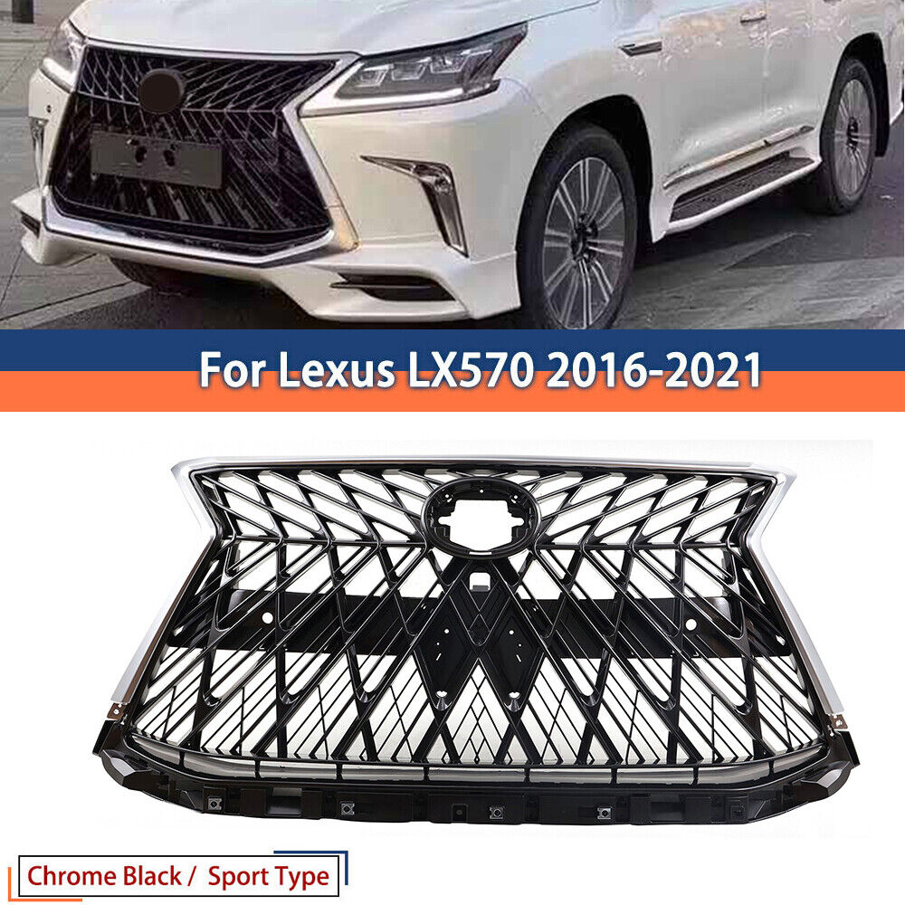 New Front Upper Bumper Sport Look Style Direct Fit For Lexus LX570 2016-2021 US