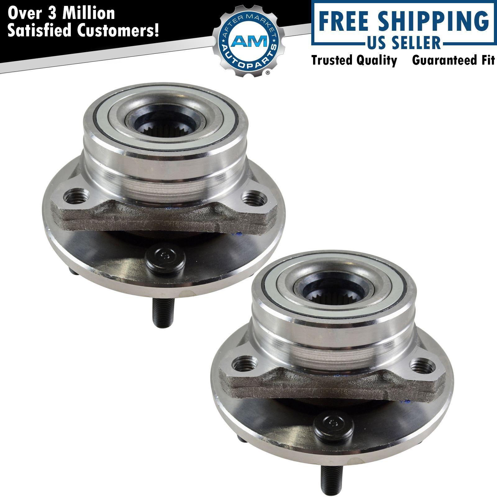 2 Front Wheel Bearing Hub Assembly Fits Ford Taurus Mercury Sable Continental