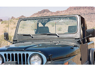 WipeBoy Billet Wiper Upgrade for 1976-1986 Jeep CJ (Matte Black Finish)