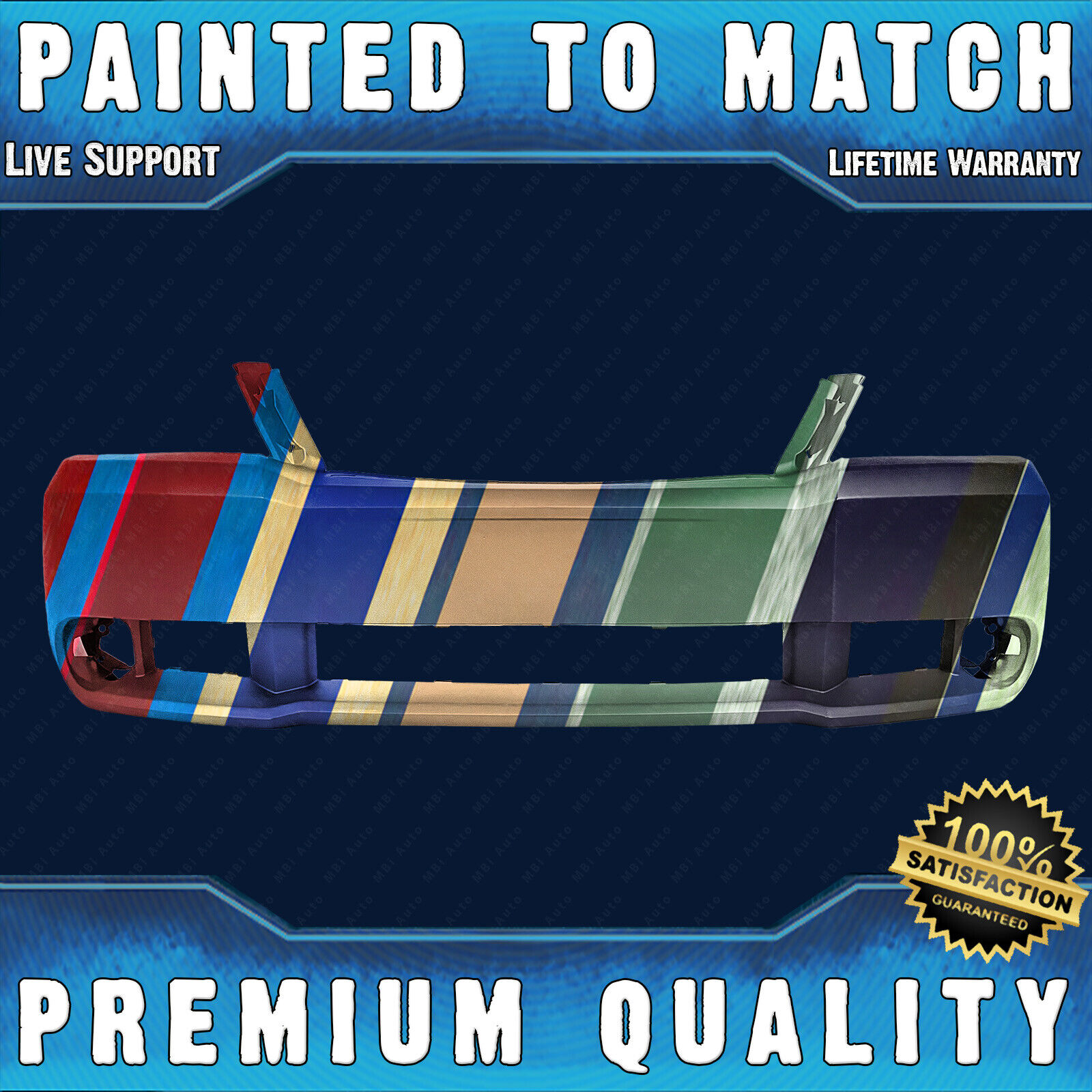 NEW Painted To Match - Front Bumper Replacement for 2008 2009 2010 Dodge Avenger