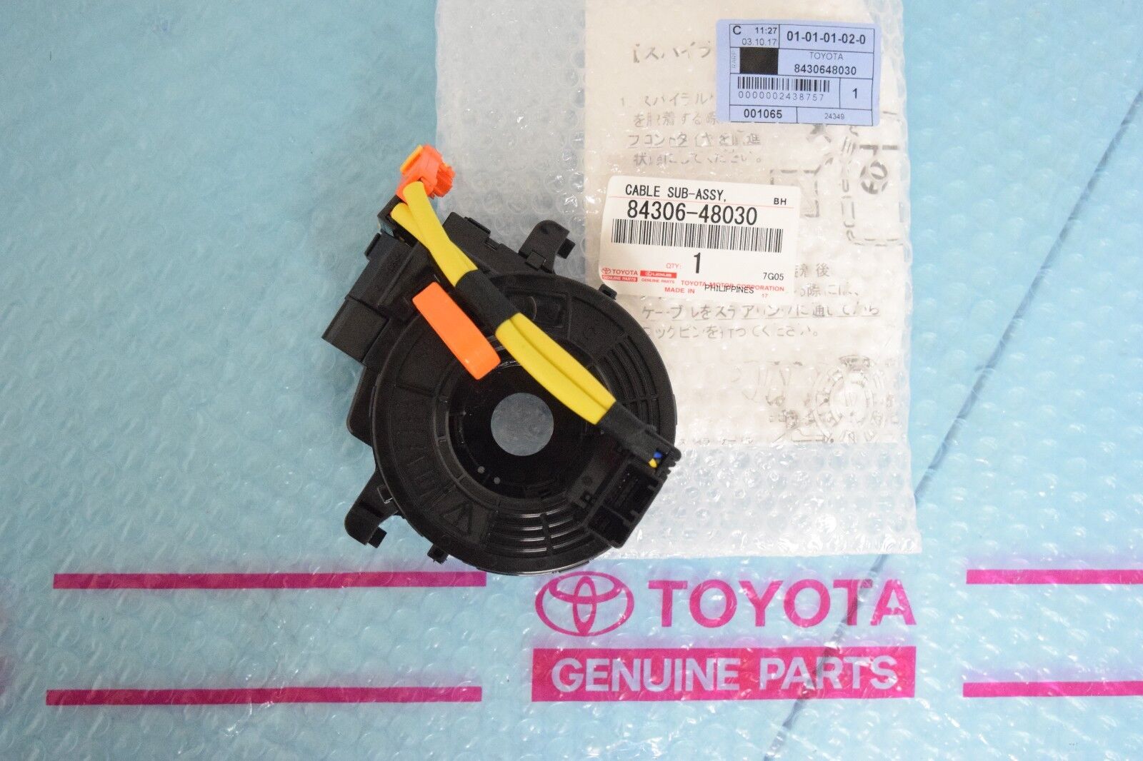 Toyota / Lexus Air Bag Spiral Cable Clock Spring 84306-48030 / 84306-0E010 OEM