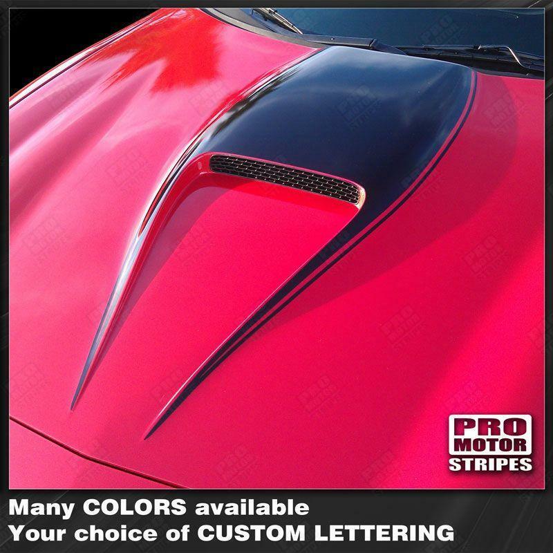 Chevrolet Camaro 1998-2002 SS Manta Ray Hood Scoop Stripe Decal (Choose Color)