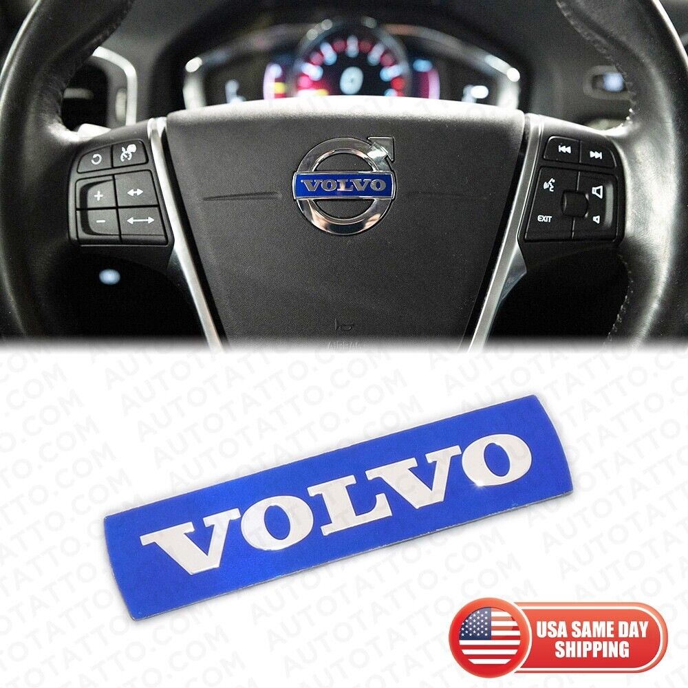 VOLVO Steering Wheel Airbag Badge Emblem S80 S60 V40 V60 XC60 XC70 46mmX10mm