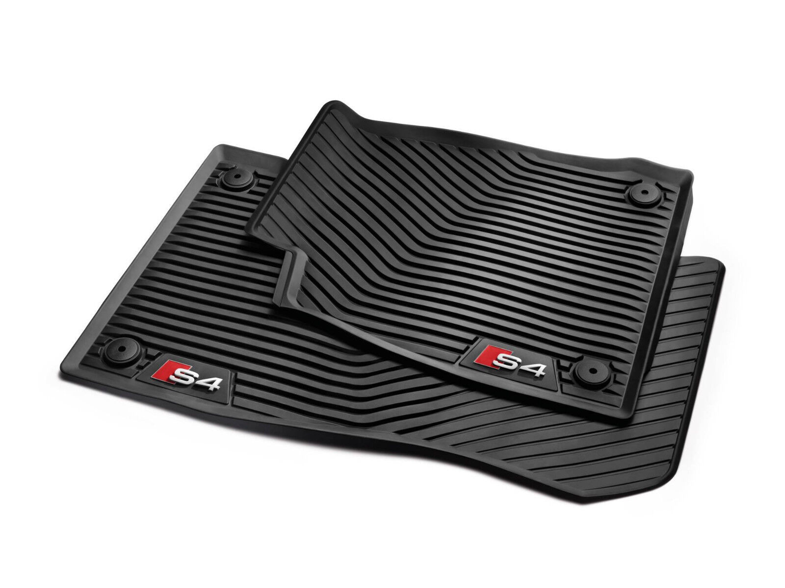 2018 Audi S4 Genuine Factory OEM Accessory FRONT Rubber Floor Mats