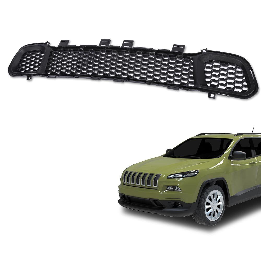 Fit For 14-18 Jeep Cherokee CH1036126 68203216AA Front Lower Bumper Cover Grille