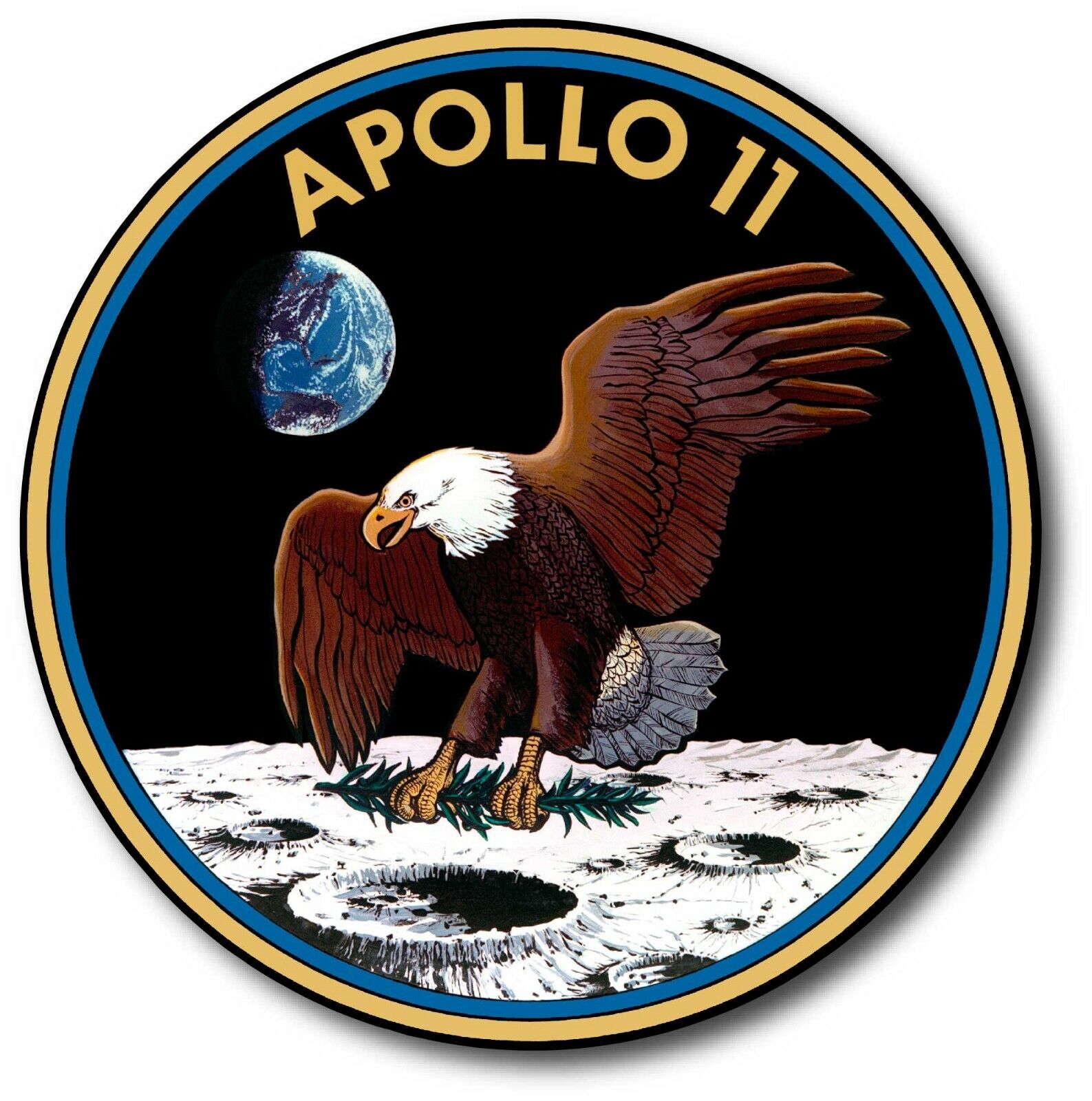 NASA APOLLO 11 MILITARY ARMED FORCES DECAL STICKER USA TRUCK VEHICLE WINDOW CAR