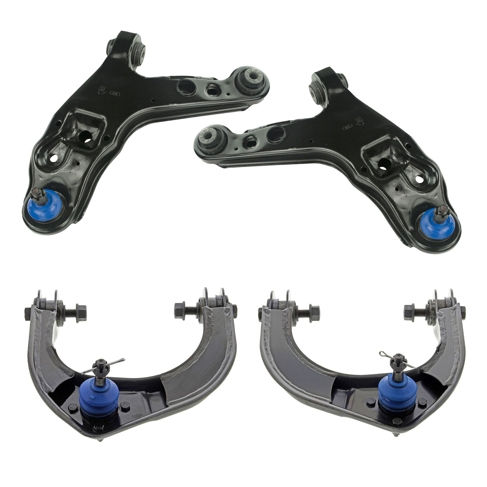 Mevotech Front Lower & Upper Control Arms & Ball Joints Kit For Camaro Firebird