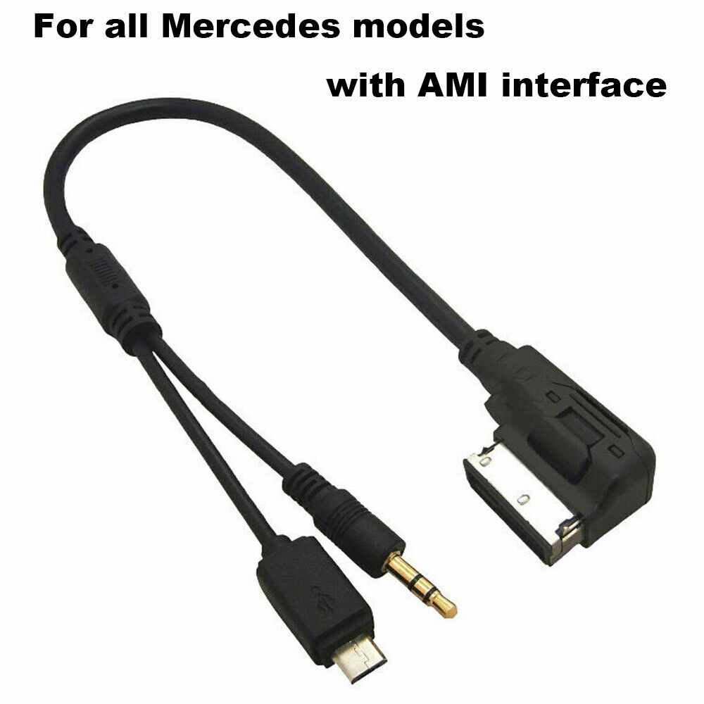 AMI Music Interface Connector USB Charger Aux Cable for iPhone For Mercedes Benz