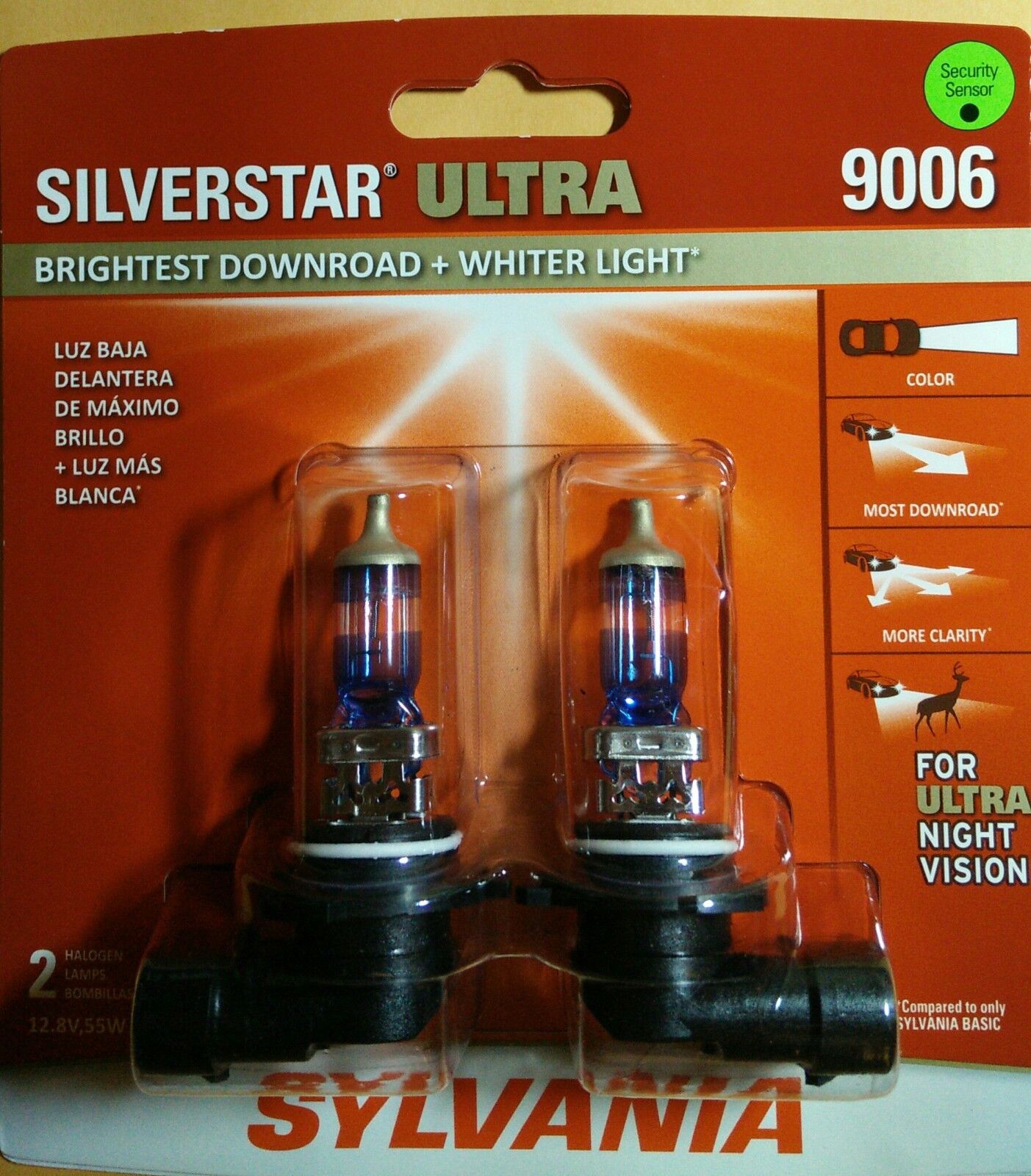 Sylvania Silver Star Ultra 9006 for Ultra Night Vision  BRAND NEW