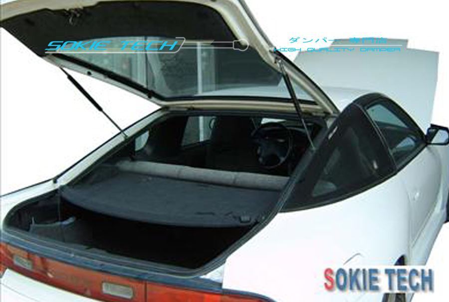 Rear Trunk Hatch Shock Strut Black Damper Kit For Nissan 240SX S13 Silvia 89-94