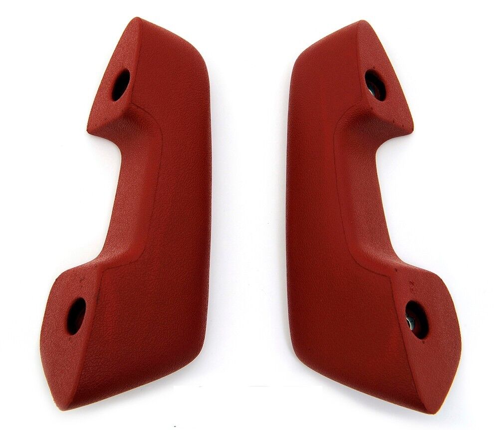 NEW 1957-1967 Red Arm Rest Pads Falcon, Pick Up Truck, Bronco Pair both Sides