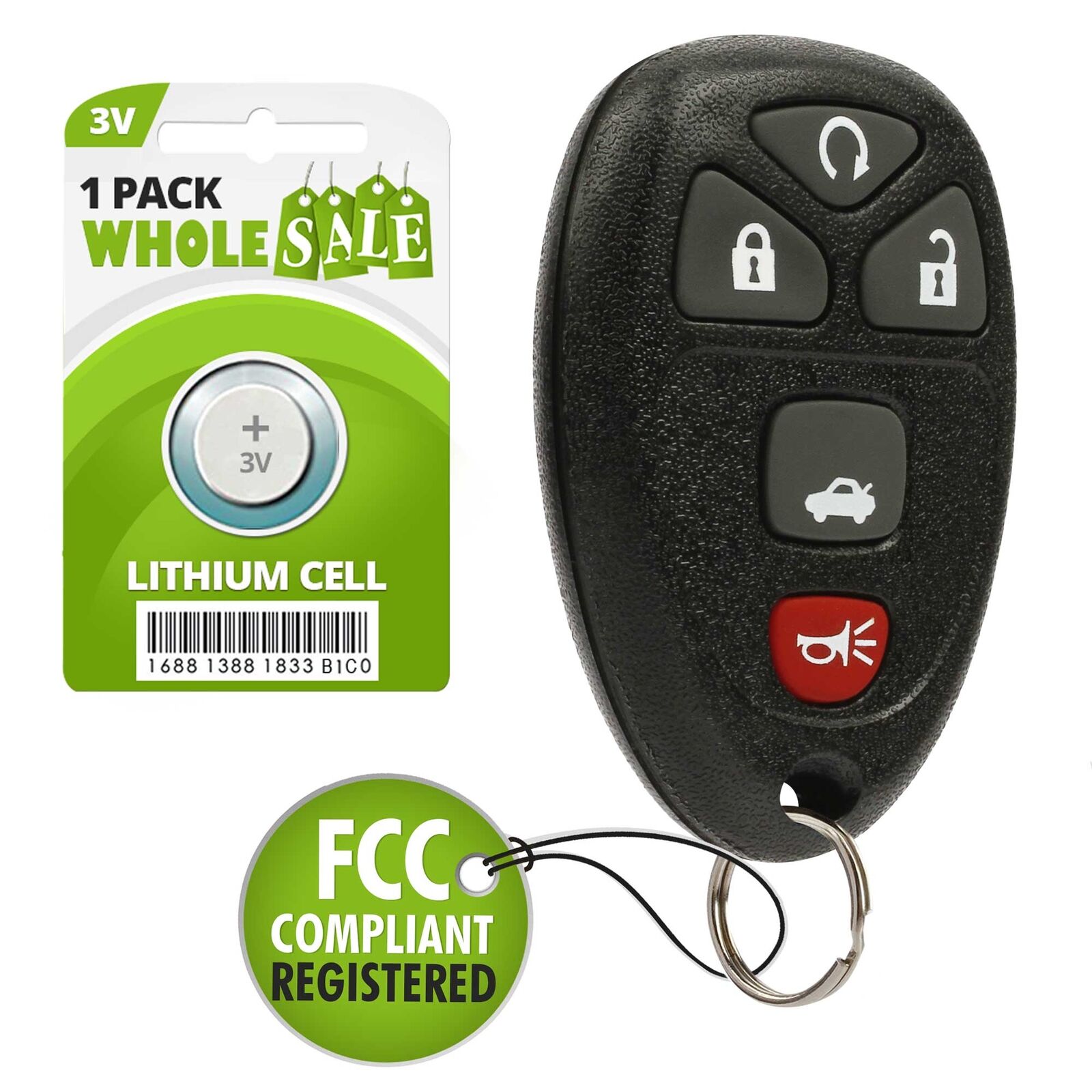 Replacement For 2006 2007 2008 2009 2010 2011 Buick Lucerne Key Fob Remote