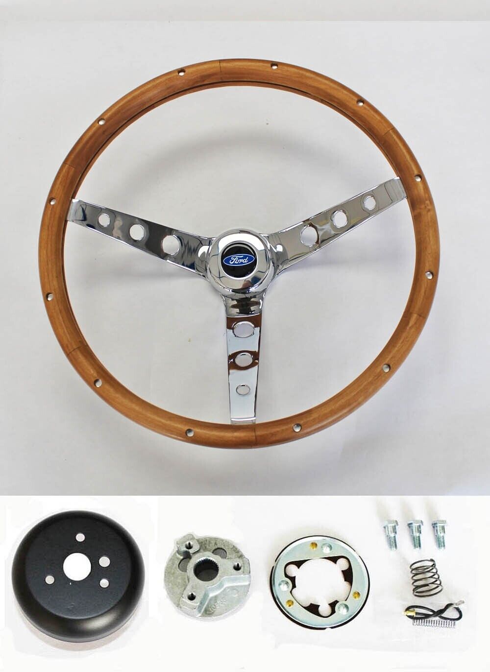 1965 1966 Galaxie Grant Wood Steering Wheel 15\