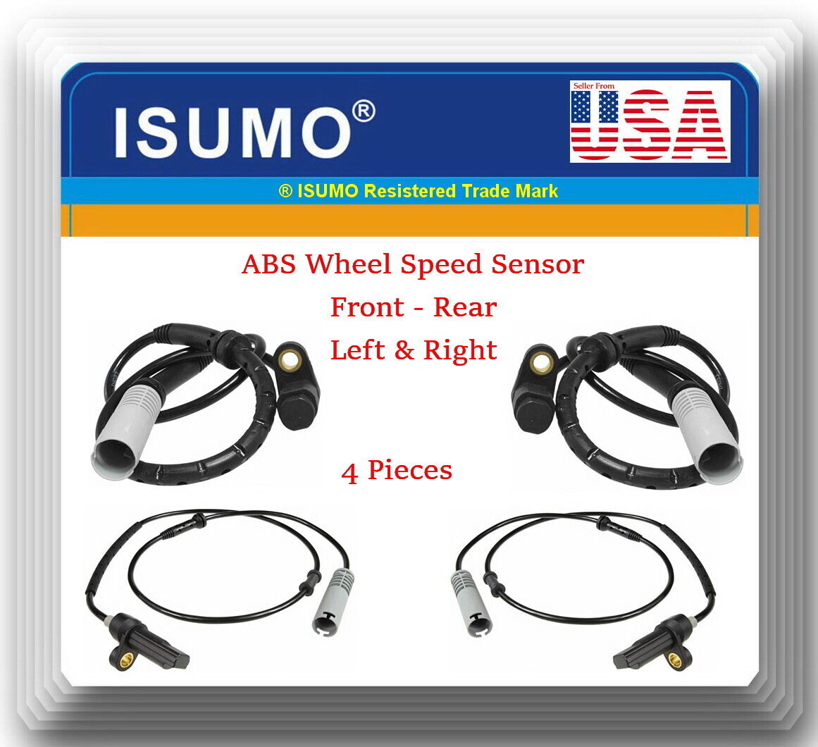 4 ABS Wheel Speed Sensor Front & Rear Left Right For BMW 740I 740IL 750IL 95-98 