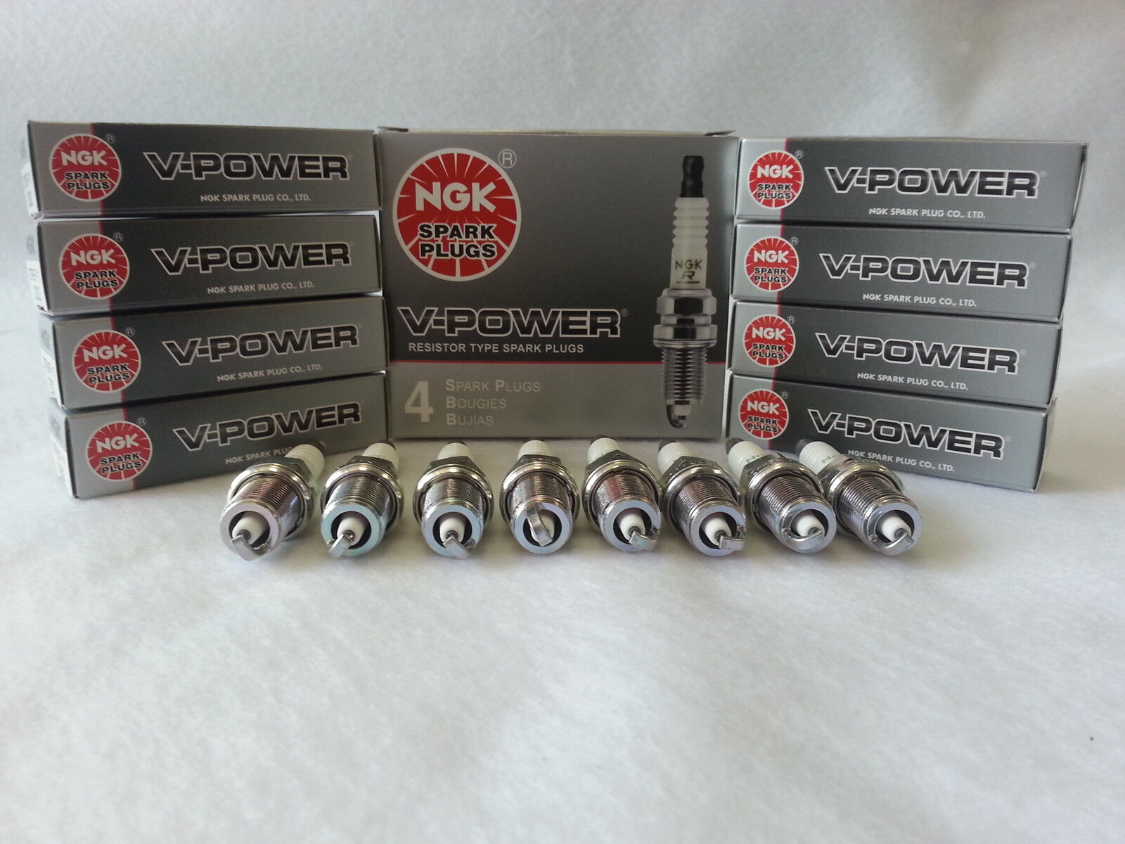 8-New NGK Copper Spark Plugs BPR6ES #7131 Made in Japan 