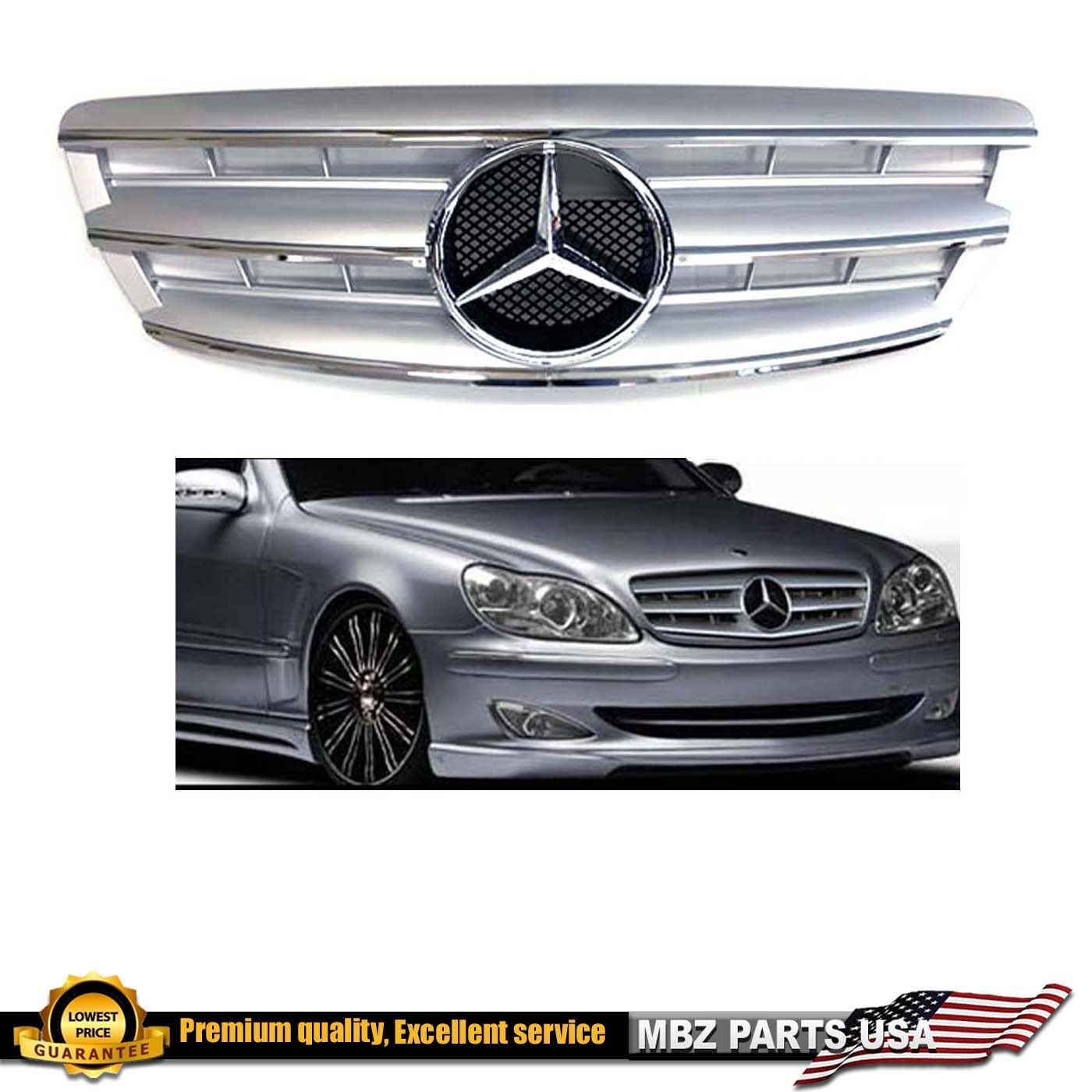 2003 2004 2005 2006 S-Class silver grille AMG custom star emblem S430 S500 S55