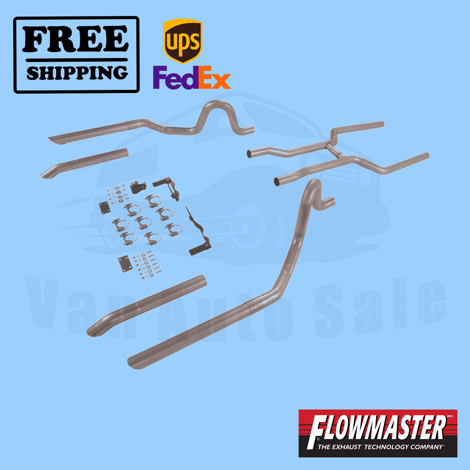 Pipe System Kit FlowMaster for Buick GS 400 1968-1969