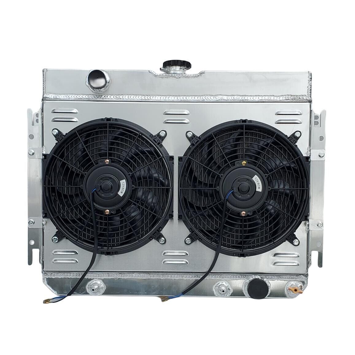 4Row Radiator&Shroud Fan For 1963-68 1964 Chevy Impala Bel Air Chevelle Biscayne