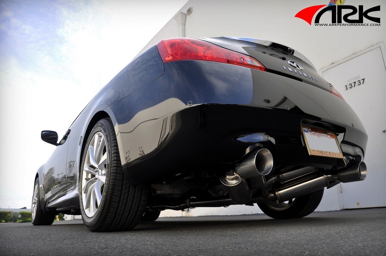 07-15 ARK GRiP True Dual Exhaust System w/ Polished for Infiniti G37 Coupe RWD