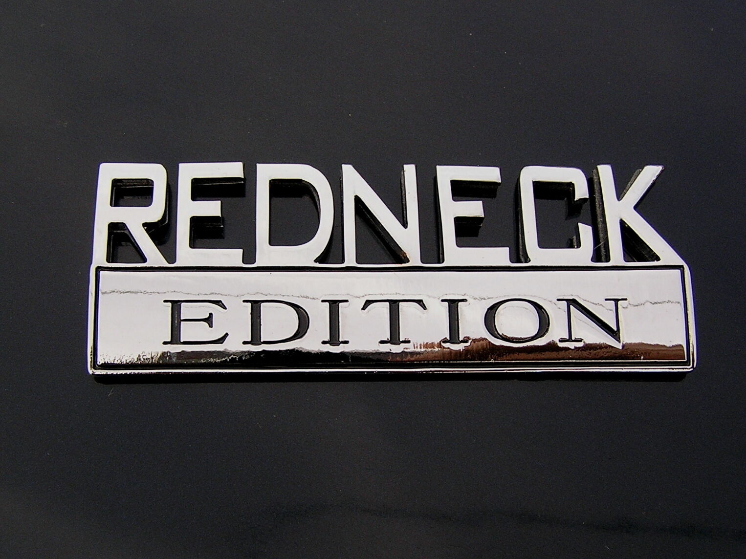 ~ REDNECK EDITION CAR EMBLEM Chrome Metal Badge suit FORD F150 F100 *NEW*