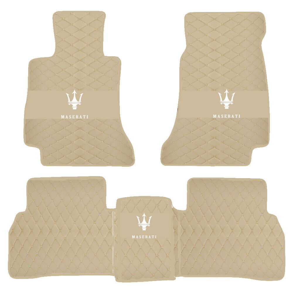 Fit For Maserati Car Floor Mat Accessories Interior Waterproof Anti-Slip Leather
