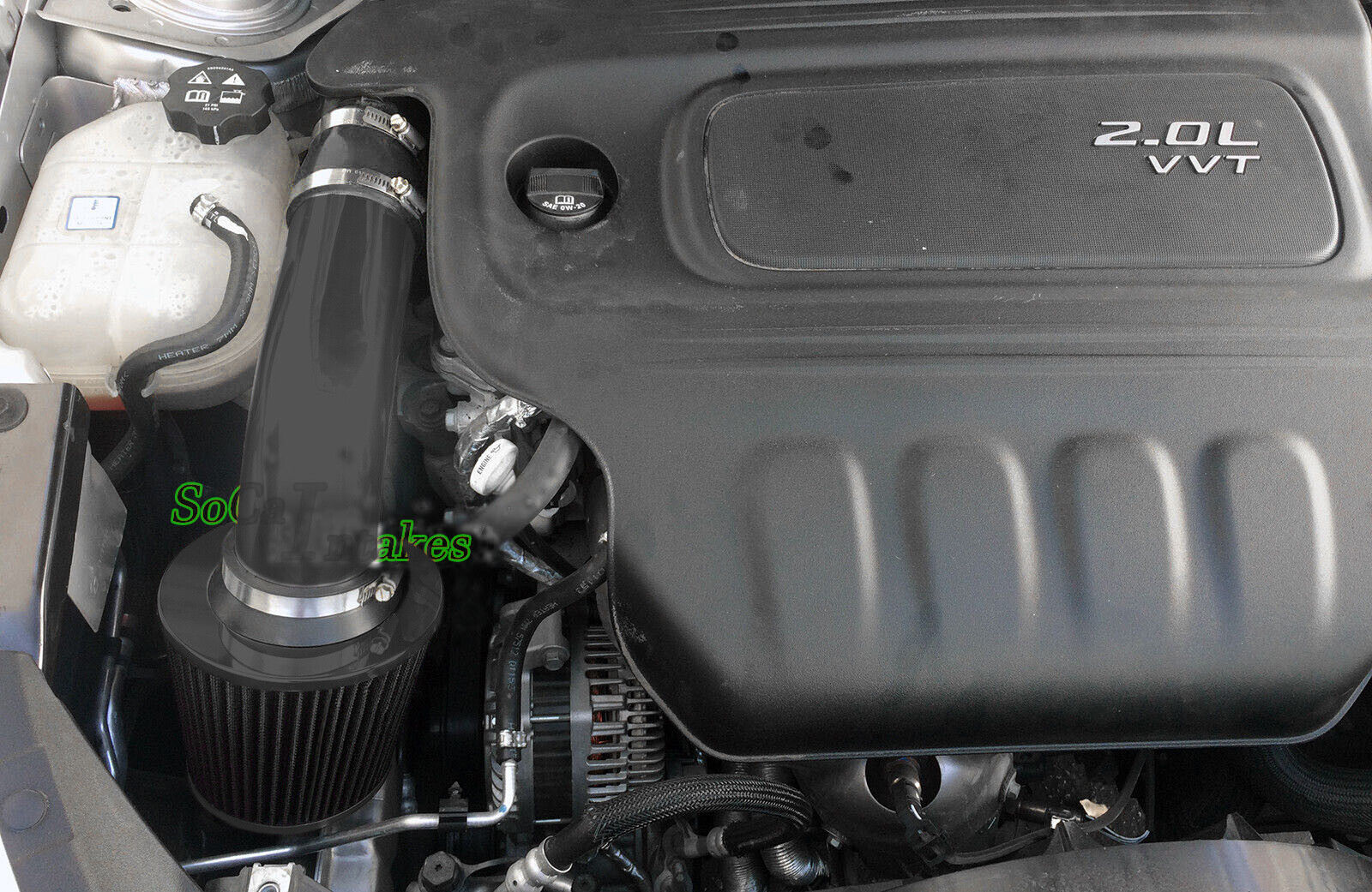 All BLACK COATED Air Intake Kit For 2013-2016 Dodge Dart 2.0 L4  Rally SE SXT