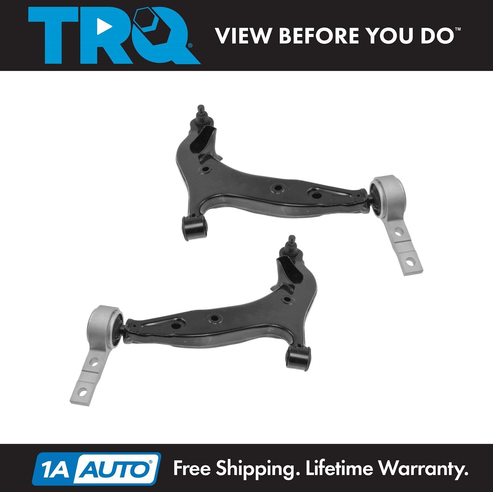TRQ Front Lower Control Arms w/ Ball Joints Pair of 2 for 04-09 Nissan Quest