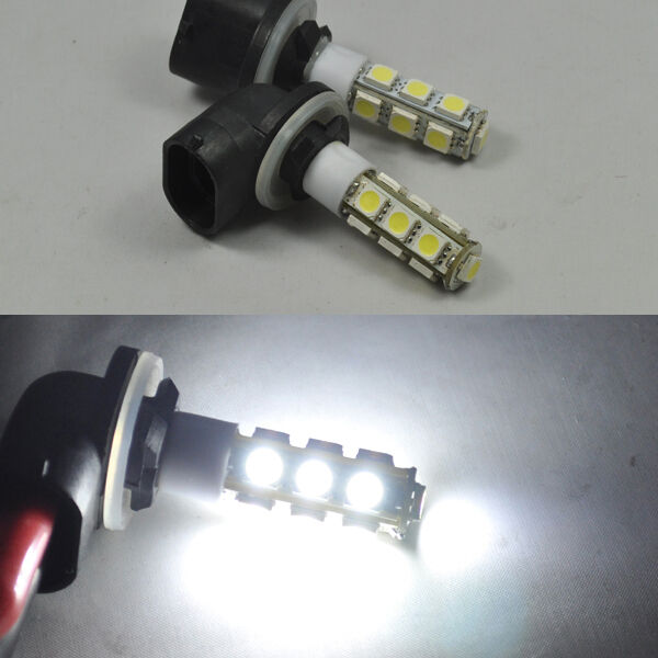 2x 881 H27W/2 LED SMD Fog Light Running Bulb for Hyundai Veloster / Azera HG