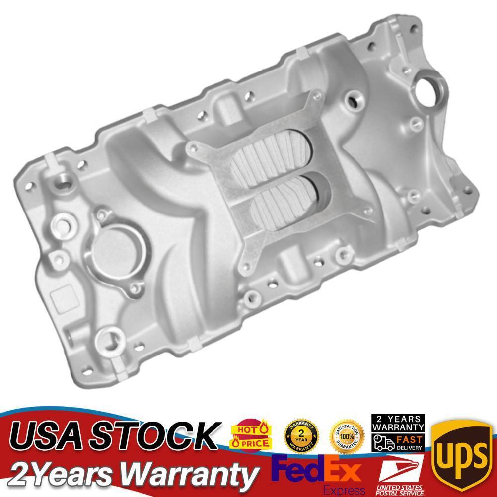 Dual Plane Front Intake Manifold Fit for Small Block Chevy SBC 262-400 1955-86