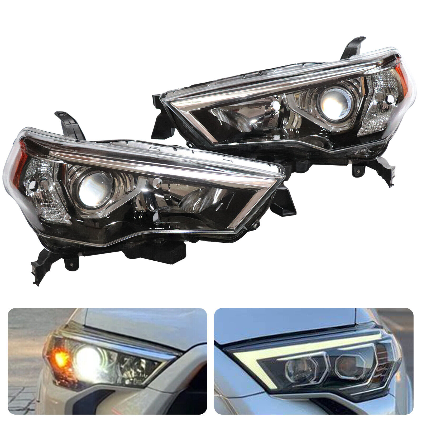 For Toyota 4Runner 4-Runner SUV Headlights Headlamps Pair Left & Right 2014-2020
