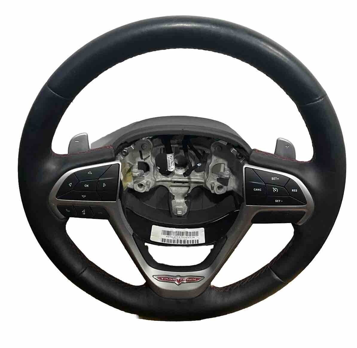 19 Cherokee steering wheel black leather TRAIL HAWK OEM # 0904WIB7A3542J # H3-1