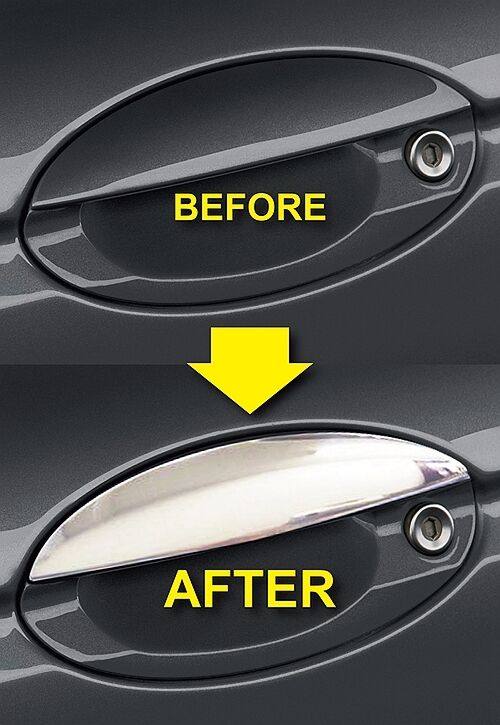 SHIP FROM USA Set X-TYPE CHROME Door Handle Cover Trims for JAGUAR X TYPE