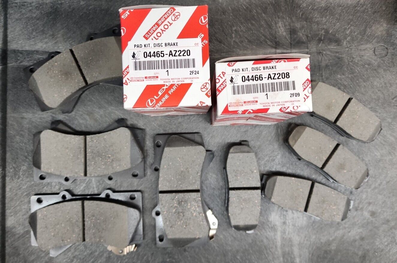 🔥 Toyota Tundra Front & Rear Brake Pads Set OEM 04465AZ220 04466AZ208 2007-2021