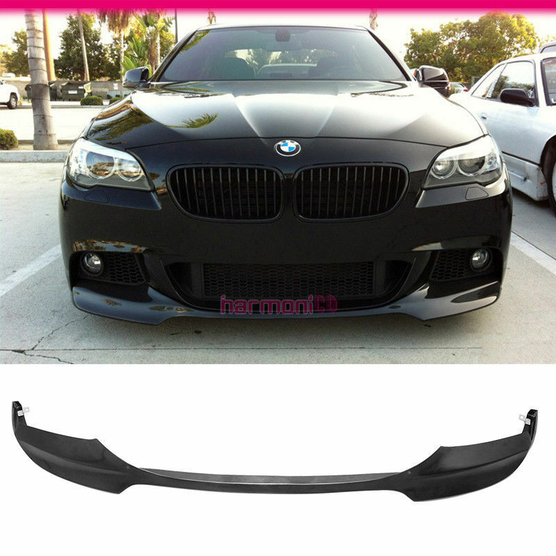 Fits 11-16 BMW F10 5-Series V Style 550 530 Front Bumper Lip Spoiler Bodykit PU