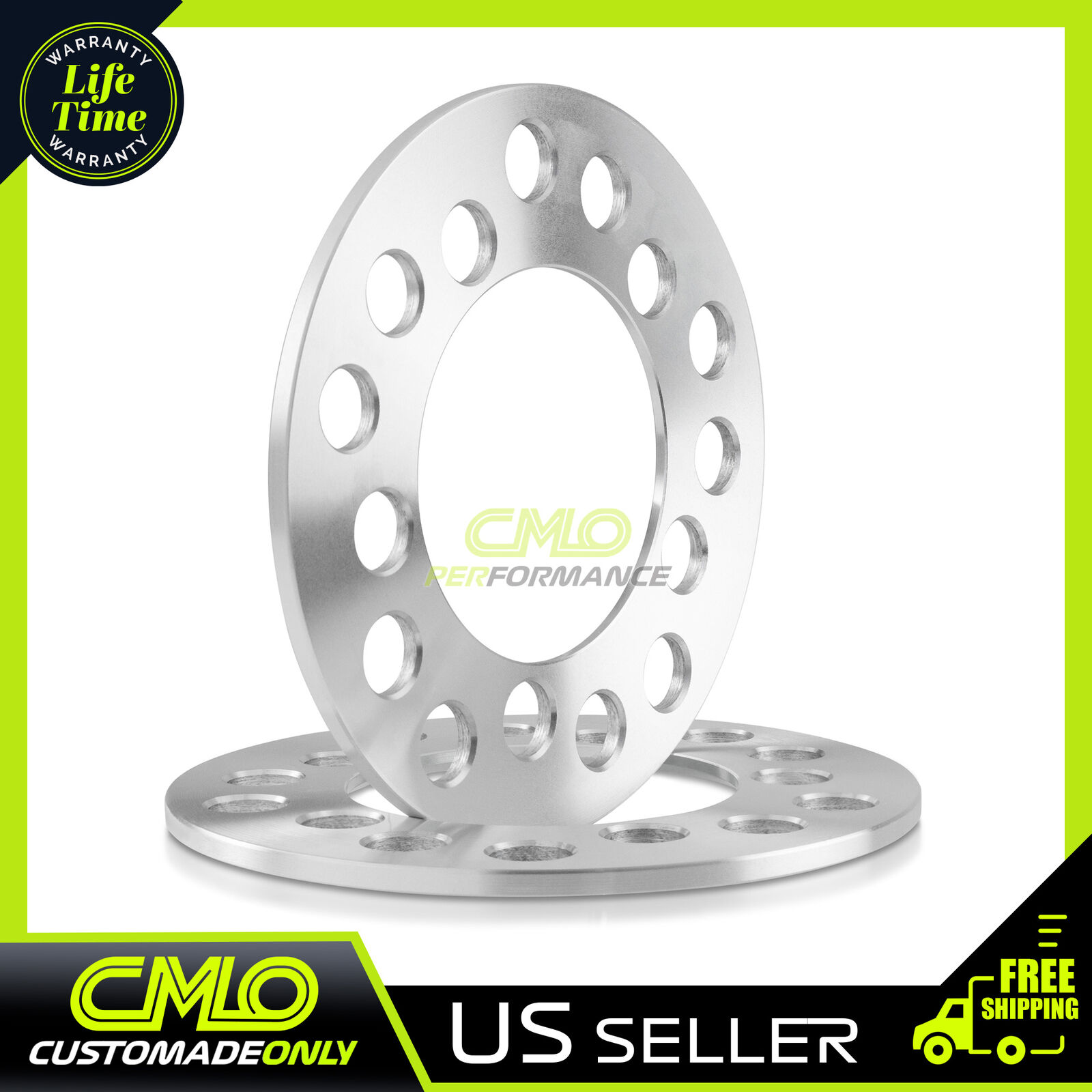 (2) CNC 3mm Wheel Spacers Adapters For Dodge Neon Stratus Avenger Stealth