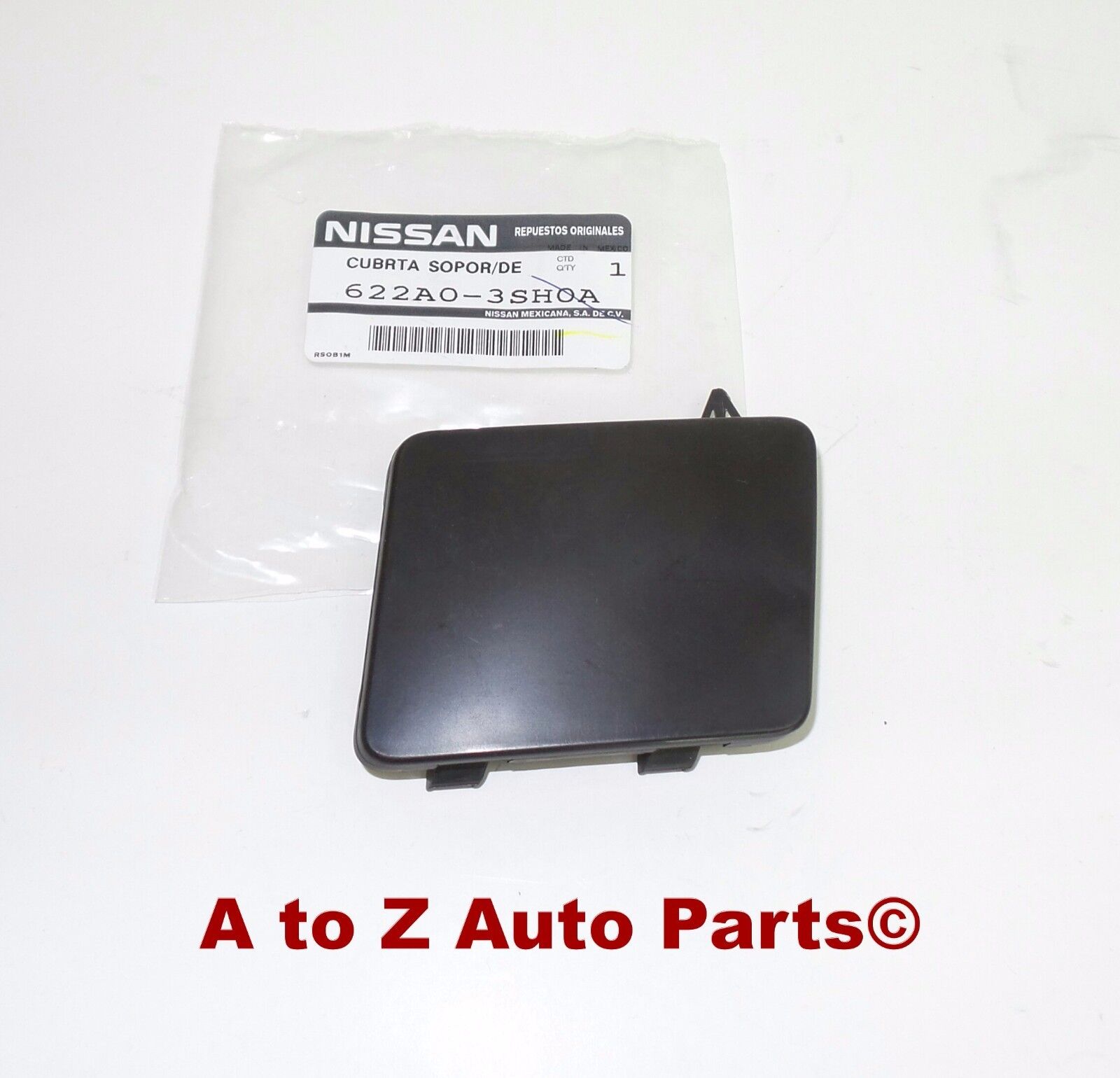 NEW 2013-2015 Nissan Sentra Front Bumper Tow Eye Hook Access Cover Cap, OEM