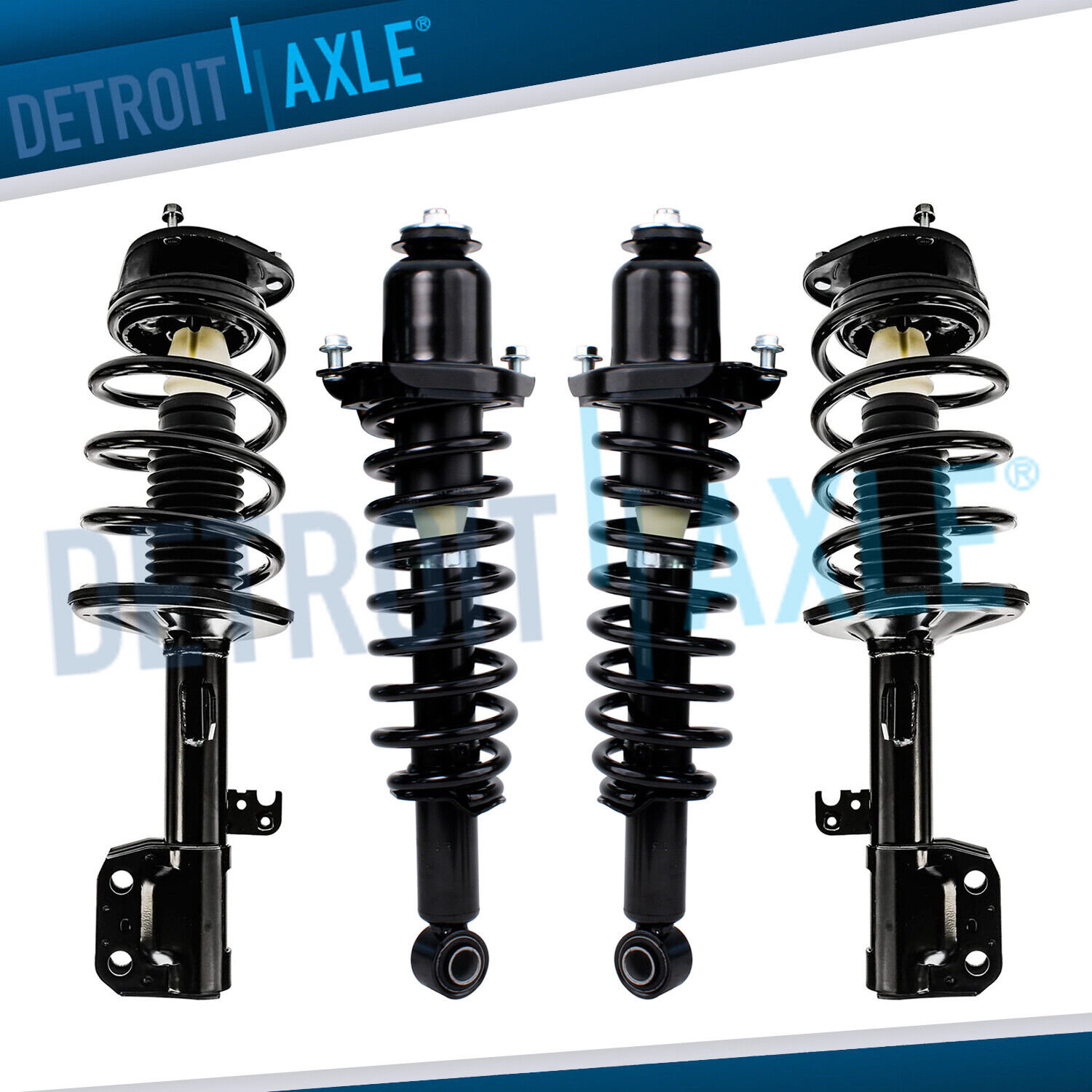 FWD Front & Rear Struts w/ Coil Springs for 2003-2008 Toyota Matrix Pontiac Vibe