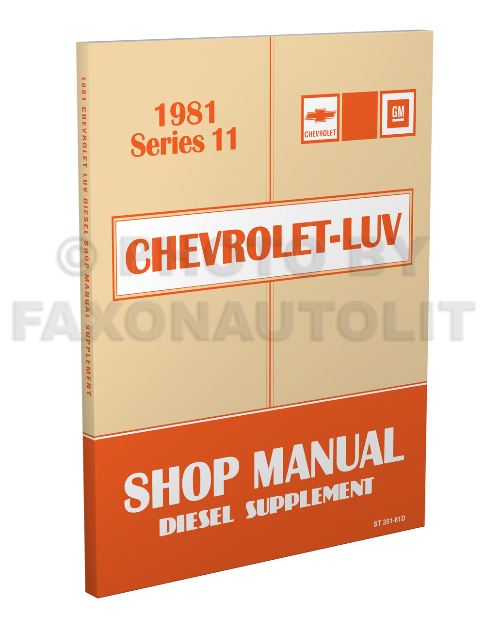 1981 Chevy Luv Diesel Engine Shop Manual Isuzu Pickup Repair Service 2.2 Liter