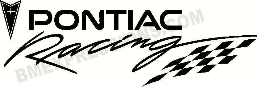 Pontiac Racing GTO Grand Prix Vinyl Decal Your Color Choice Sticker