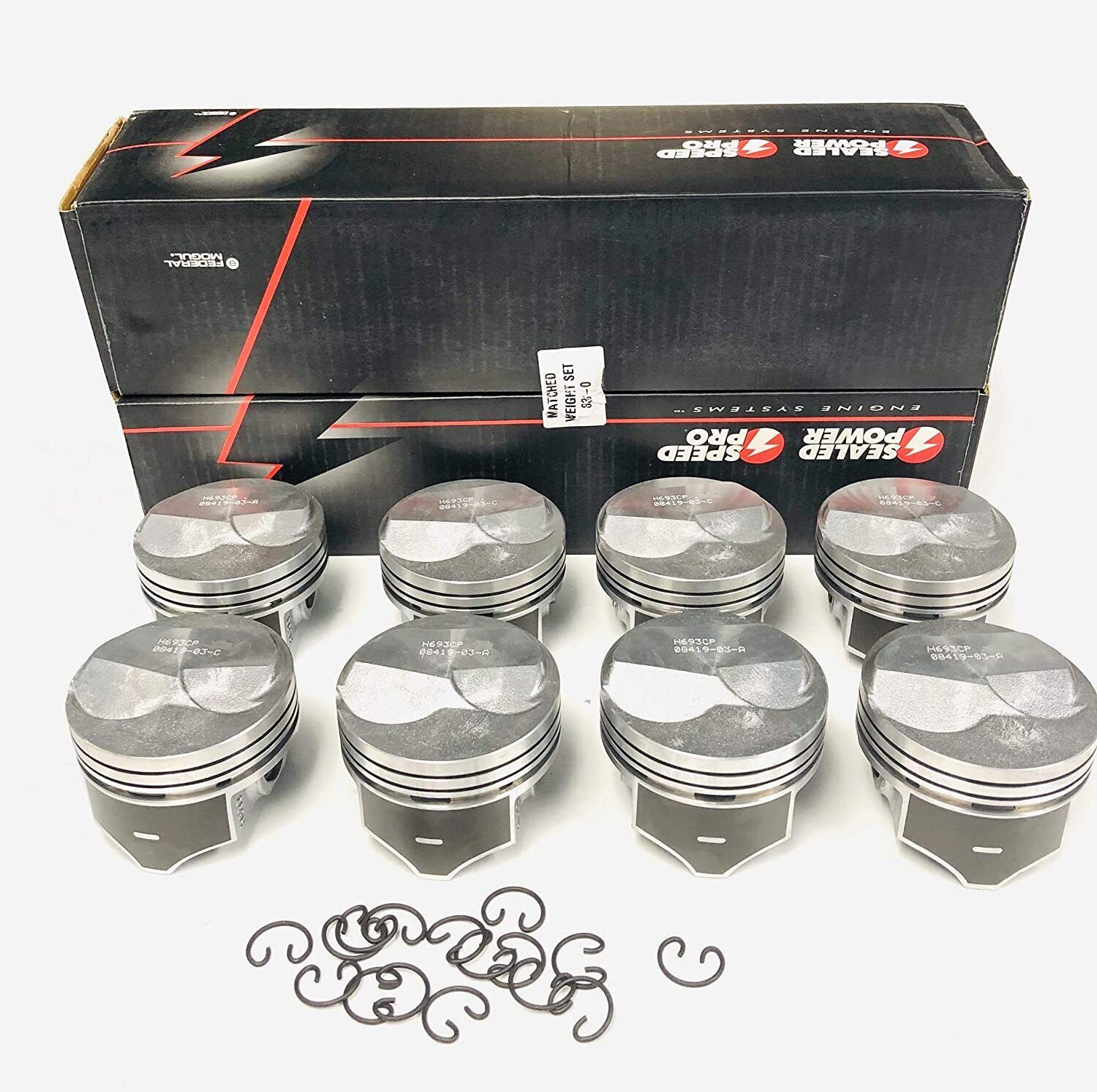 SPEED PRO Hypereutectic Coated 22cc Dome Pistons Set/8 Chevy BB 454 LS6 060