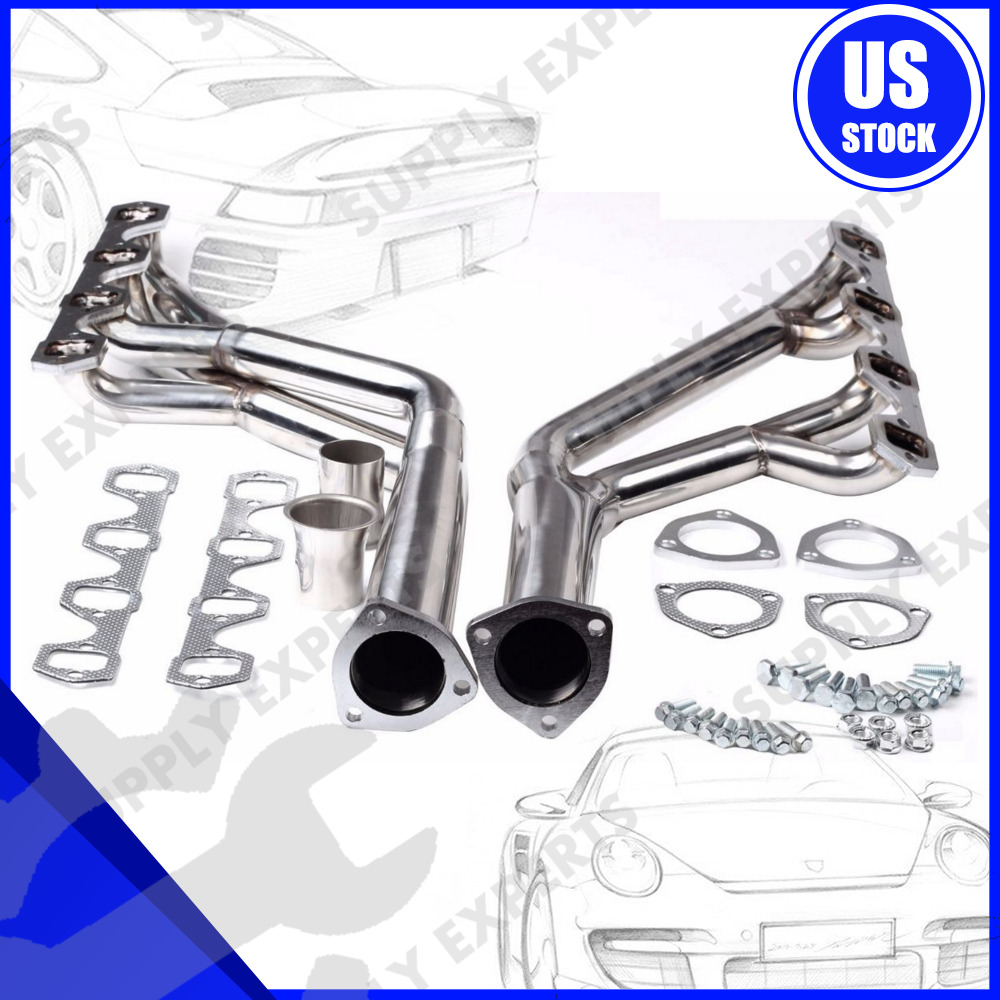 Pair Tri-Y Manifold Exhaust Header For 1964-1970 Ford Mustang Cougar 260 289 302