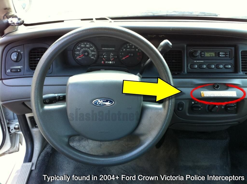 P71 Crown Vic Police Interceptor Equipment Warning Decal Sticker Ford CVPI