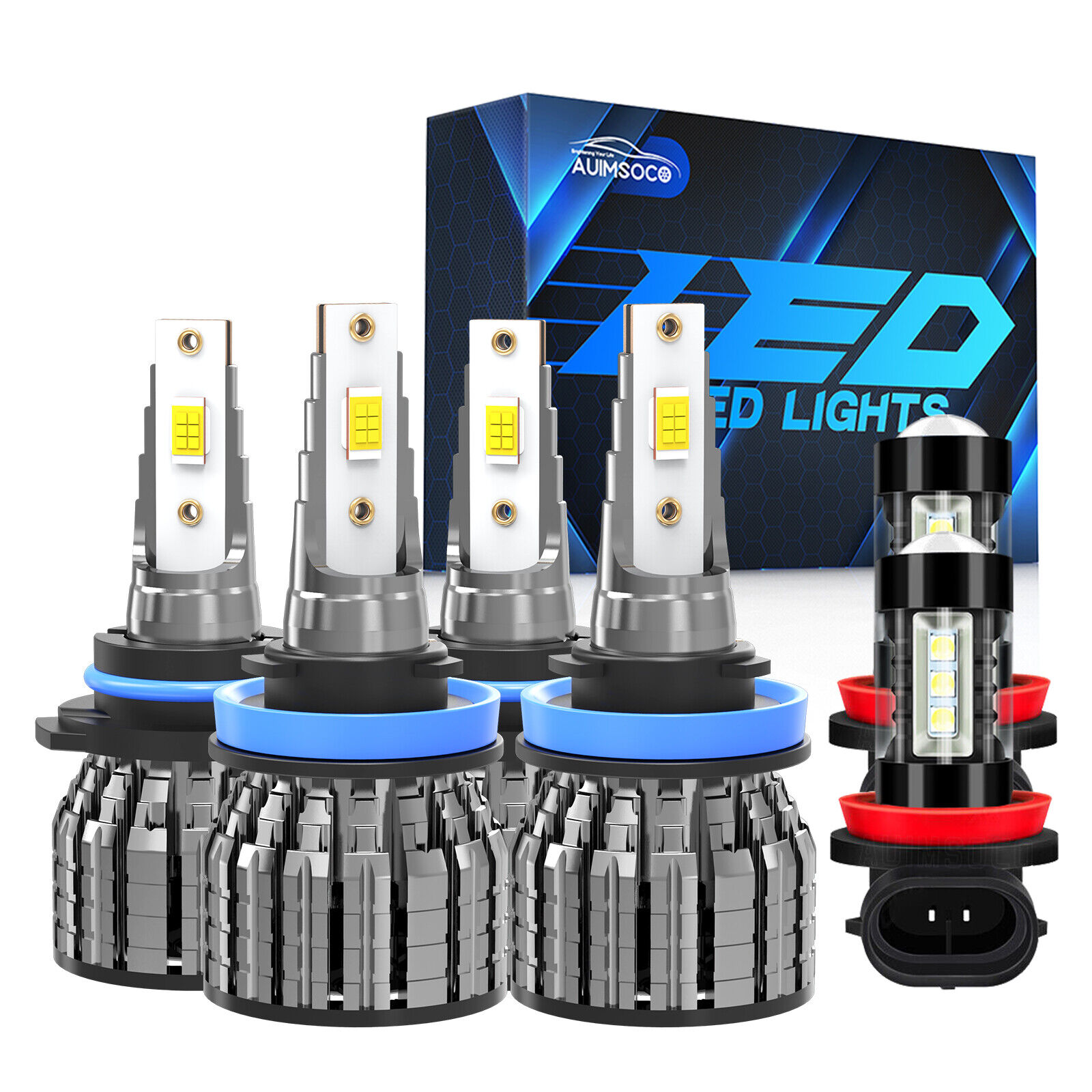 For Toyota Venza 2009 2010 2011-2016 Combo LED Headlight+Fog Lights 6X Bulbs Kit