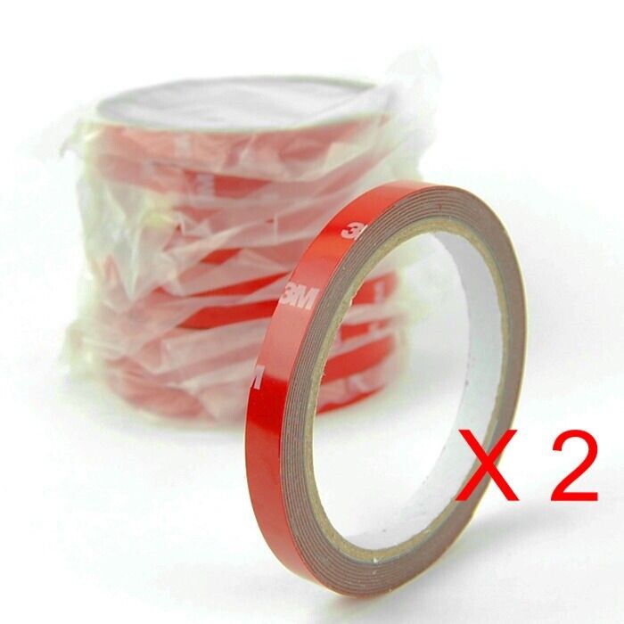 2 x 3M Double Sided Adhesive Fastening Light Duty Mounting Tape 106\