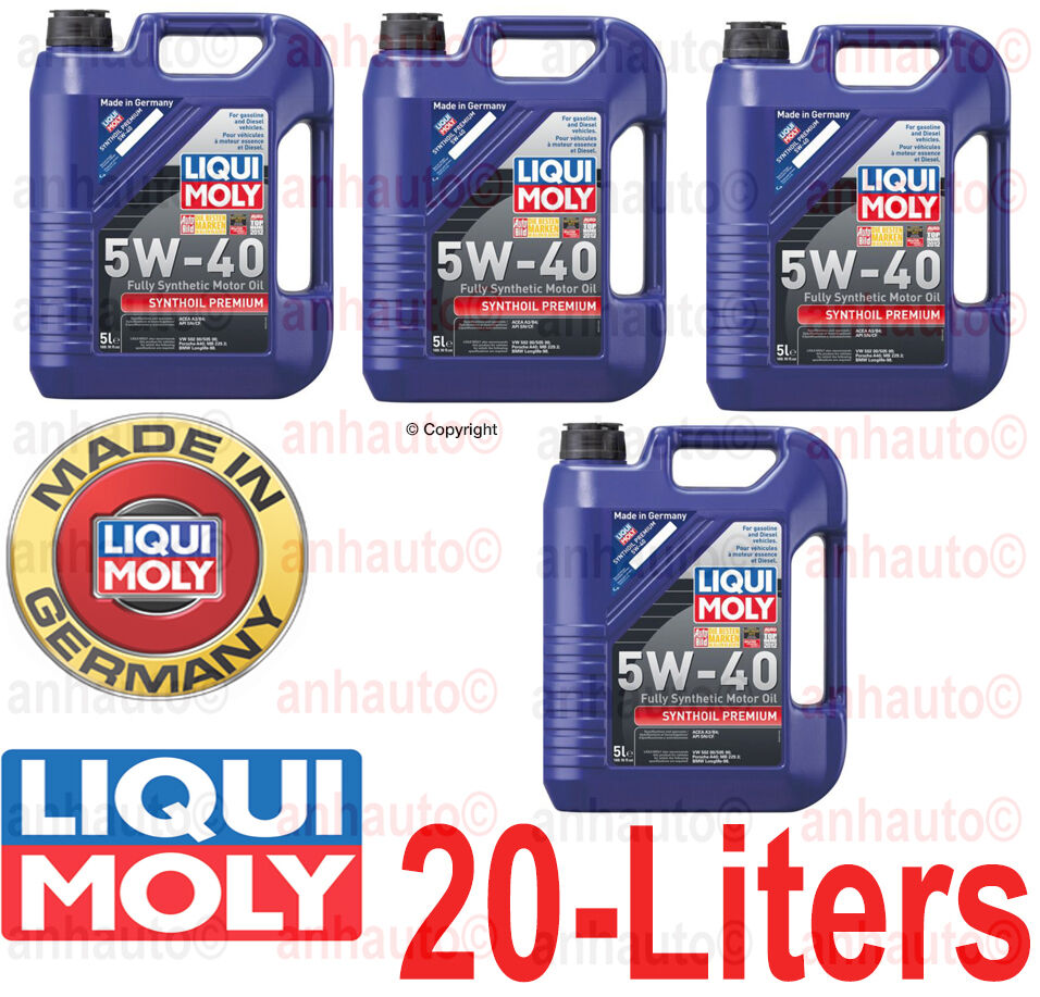 20-Liters  Liqui Moly  Synthoil   Full Synthetic  Motor  Oil 5W-40