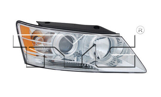 TYC NSF Right Passenger Side Halogen Headlight Assembly For Hyundai Sonata 09-10