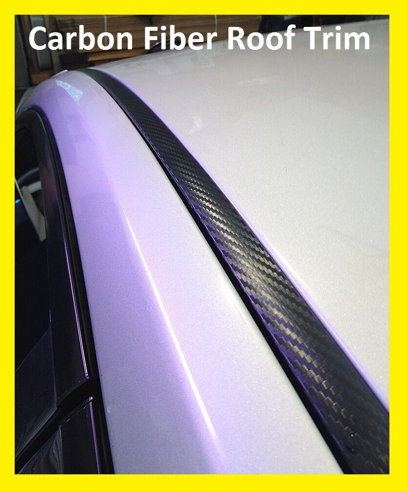 For 2001-2009 VOLVO S60 BLACK CARBON FIBER ROOF TRIM MOLDING KIT