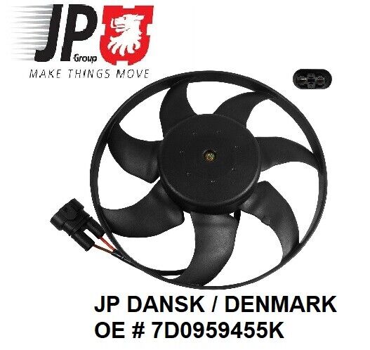 NEW JP DANSK (DENMARK) OE VW EUROVAN Engine Cooling Fan Motor #7D0959455K 