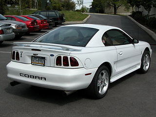 1997 Ford Mustang COBRA rear bumper insert letters SVT